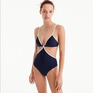 J.Crew Tipped Cutout One-piece NWT SZ 12
